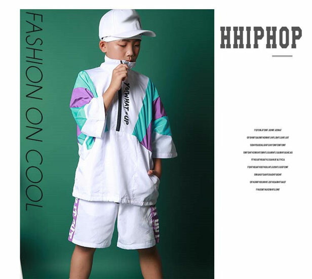 正規取扱店】 キッズダンス 衣装 ヒップホップ 子供 HIPHOP 上下 セットアップ パンツセット半袖Tシャツ ガールズ じゃ練習着 韓国風 男女兼用  体操服 ジャズダンス JAZZ パーカー ダンスウェア 子ど ランニング qdtek.vn