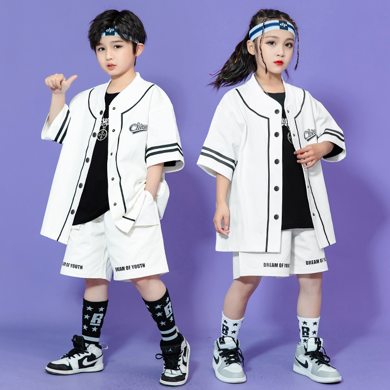 市場 キッズ ダンス衣装 シャツ 韓国 パンツ 半袖 トップス ガールズ 半ズボン 男の子 子供服 ヒップホップ ハーフパンツ