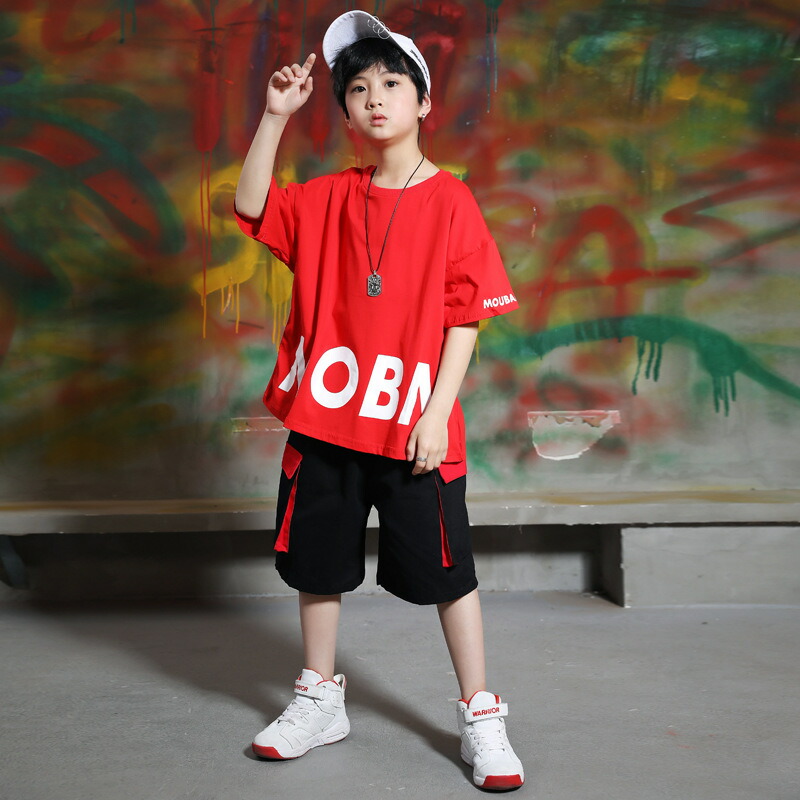 市場 キッズ 子供服 メンズ ダンス衣装 Tシャツ レディース Hiphop 女の子 ヒップホップ 男の子 半袖