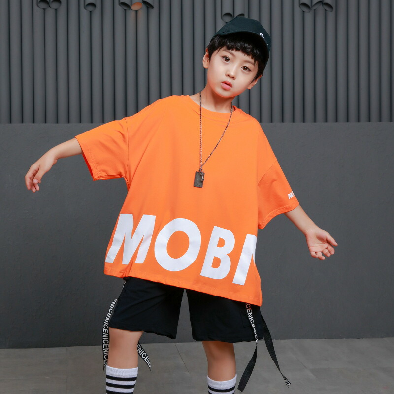 市場 キッズ ダンス衣装 男の子 ヒップホップ 子供服 レディース メンズ 半袖 Hiphop Tシャツ 女の子