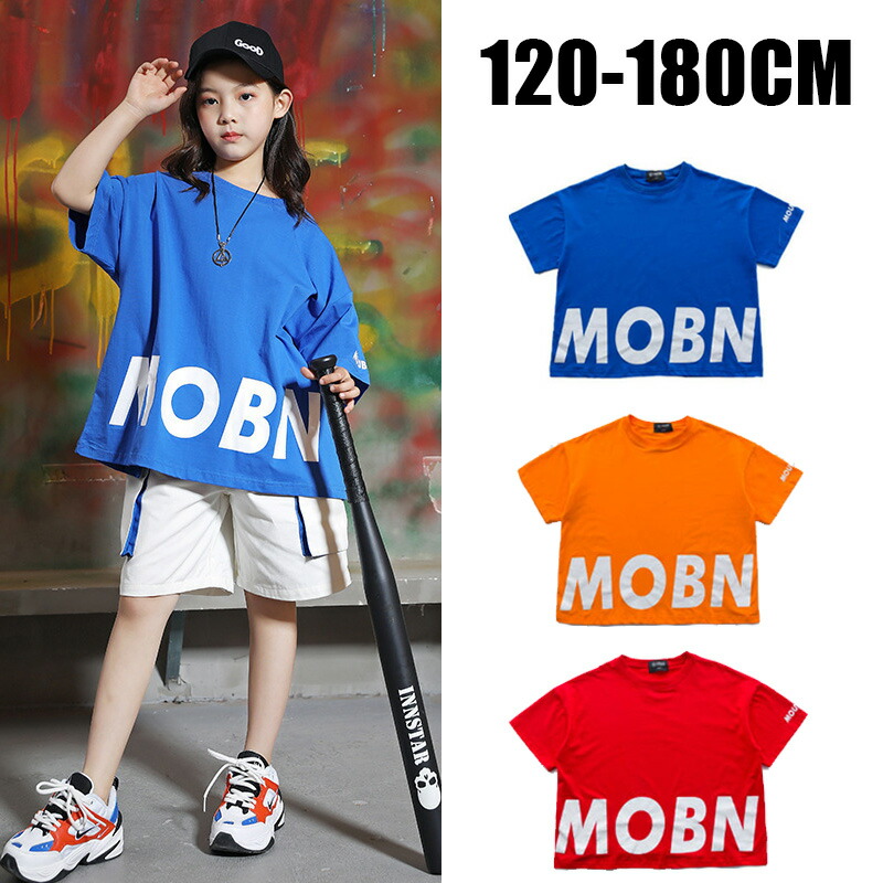 市場 キッズ ダンス衣装 男の子 ヒップホップ 子供服 レディース メンズ 半袖 Hiphop Tシャツ 女の子