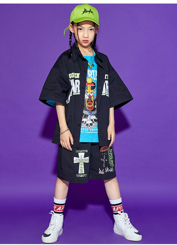 オンライン限定商品 キッズダンス衣装 男の子 女の子 キッズダンス衣装ジュニア ダンス 衣装 ガールズ 子供服 ヒップホップ 男女兼用 レッスン着 ジャスダンス 発表会 韓国 K Pop 派手 文化祭 学園祭演出服 かっこいい 新作 Qdtek Vn