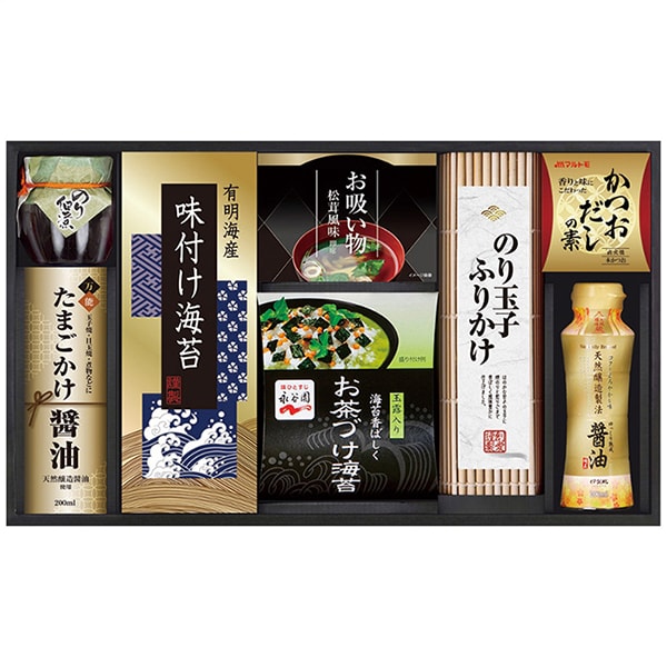 【香典返し 送料無料】 惣菜 ギフト 和食 有明海苔 味付け海苔 お茶漬け だしの素 醤油 味の蔵食卓 セット 詰め合わせ ご飯のお供 調味料 食品 引き出物 四十九日 引出物 お返し 喪中 法事 お供え物 満中陰志 忌明け 49日 挨拶状 粗供養 品物 お礼 KE-40C