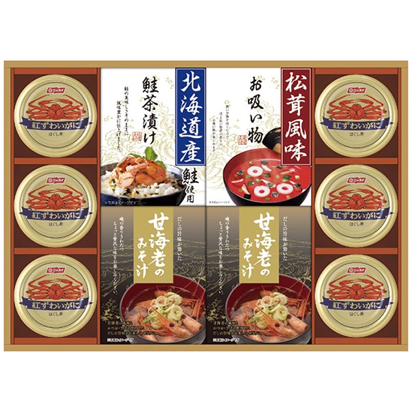 【香典返し 送料無料】 缶詰 ギフト 蟹 マグロ ツナ 缶詰 みそ汁 お茶漬け お吸い物 山海の幸 セット 詰め合わせ 惣菜 フリーズドライ 食品 引き出物 四十九日 引出物 お返し 喪中 法事 お供え物 満中陰志 忌明け 49日 挨拶状 粗供養 品物 お礼 CMB-100Y