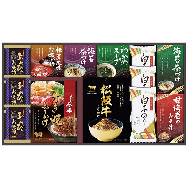 【香典返し 送料無料】 惣菜 ギフト 和食 人形町今半 松阪牛 ふりかけ 贅沢フリーズドライ お吸い物 白子のり セット 詰め合わせ ご飯のお供 食品 引き出物 四十九日 引出物 お返し 喪中 法事 お供え物 満中陰志 忌明け 49日 挨拶状 粗供養 品物 お礼 SY-70