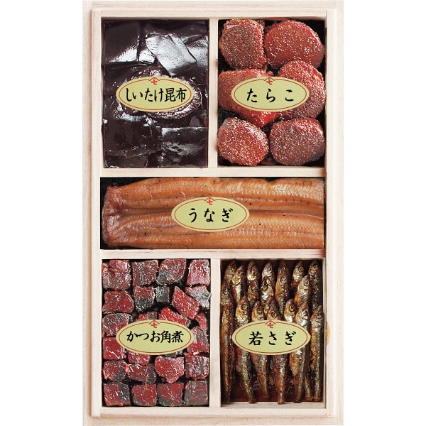 【香典返し 送料無料】 惣菜 ギフト 特選 佃煮 つくだ煮 5種入 セット 詰め合わせ 新橋玉木屋 老舗 グルメ 高級 和食 ご飯のお供 肴 おつまみ 食品 引き出物 四十九日 引出物 お返し 喪中 法事 お供え物 満中陰志 忌明け 49日 挨拶状 粗供養 品物 お礼 15195｜ジャストハート 香典返し 法事法要