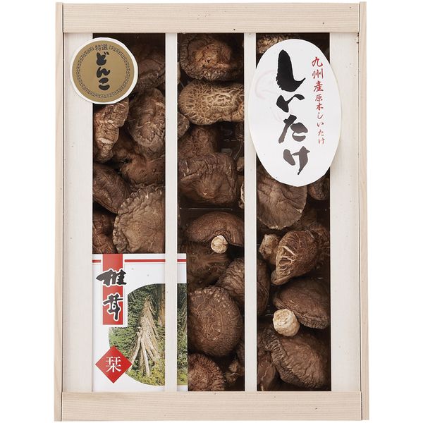 【香典返し 送料無料】 乾物 干ししいたけ ギフト 九州産 原木どんこ椎茸 セット 詰め合わせ 原木椎茸 肉厚 出汁 だし 贈答 木箱 国産 保存食 食品 食べ物 引き出物 四十九日 引出物 お返し 喪中 法事 お供え物 満中陰志 忌明け 49日 挨拶状 粗供養 品物 お礼 KT-70S