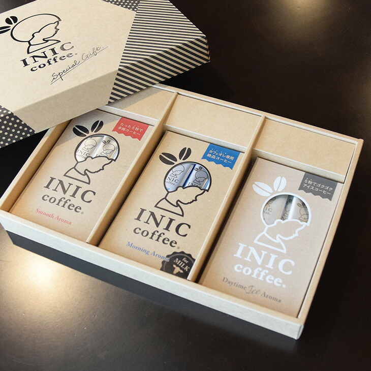 楽天市場】INIC coffee コーヒーギフトセット イニックコーヒー 2種セット 本格コーヒー1+デザートコーヒー1 （スムースアロマ+Luxe  Aroma）クリスマス : ジャスティカ 楽天市場店