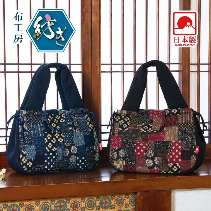 楽天市場】大島紬パッチワークバッグ 三つ編み持手 在庫限定｜和雑貨