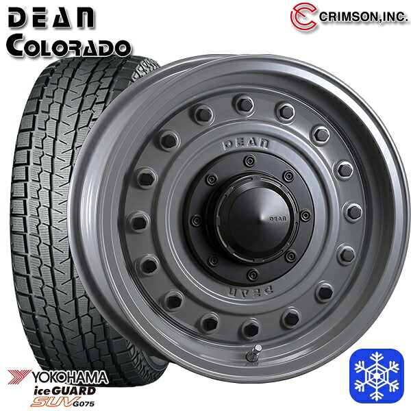 215/70R16 100Q ジムニー 2024～2025年製 ヨコハマ アイスガードSUV G075 クリムソン ディーンコロラド SG 16インチ 5.5J 5H139.7 スタッドレスタイヤホイール4本セット｜格安タイヤホイールジャストパーツ