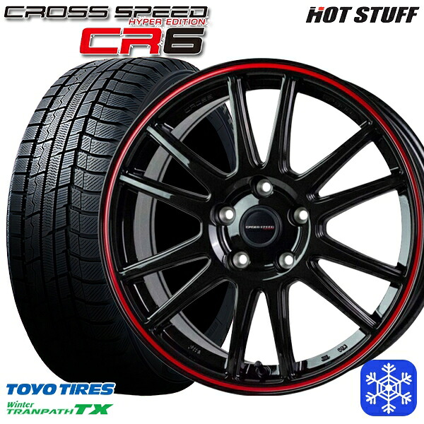 215/50R17 マツダ3 セレナ 2022～2023年製 トーヨー ウィンター トランパス TX HotStuff クロススピード CR6 17インチ 7.0J 5H114.3 送料無料 冬タイヤホイール4本セット