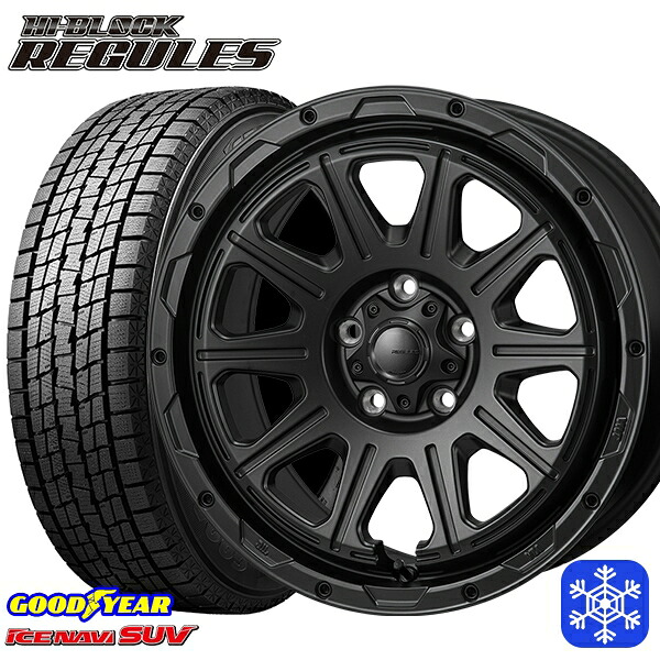 225/60R17 アルファード ヴェルファイア 2021～2022年製 グッドイヤー アイスナビSUV MONZA ハイブロック レグルス SB 17インチ 7.5J 5H114.3 スタッドレスタイヤホイール4本セット｜格安タイヤホイールジャストパーツ