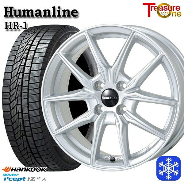 165/55R15 N-BOX タント 2025年製 HANKOOK ハンコック W626 トレジャーワン ヒューマンライン HR1 SI 15インチ 4.5J 4H100 送料無料 冬タイヤホイール4本セット