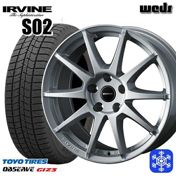MINI（F55/F56） 175/65R15 2024～2025年製 トーヨー オブザーブ ギズ3 Weds アーヴィン S02 SI 15インチ 6.0J 5H112+45 送料無料 冬タイヤホイール4本セット