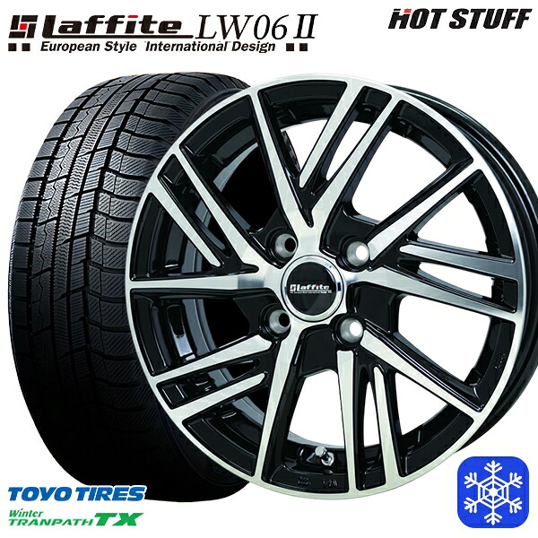 185/65R15 アクア ノート フィット 2024～2025年製 トーヨー ウィンター トランパス TX HotStuff ラフィット LW06-2 BK/P 15インチ 5.5J 4H100 スタッドレスタイヤホイール4本セット｜格安タイヤホイールジャストパーツ 55,330円