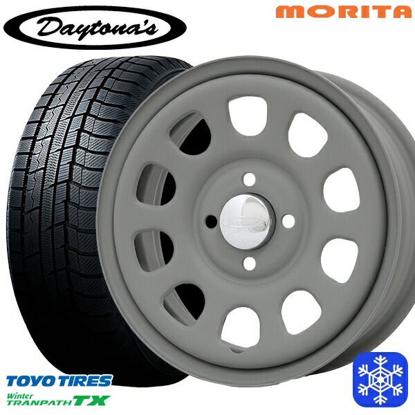 165/65R14 ハスラー ソリオ 2023～2024年製 トーヨー ウィンター トランパス TX MRT DAYTONA'S G2 デイトナズ マットグレー 14インチ 5.0J 4H100+42 送料無料 冬タイヤホイール4本セット 43,080円
