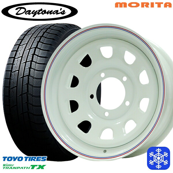 215/70R16 100Q ジムニー 2025年製 トーヨー ウィンタートランパス TX MRT DAYTONA'S G2 デイトナズ ホワイト 16インチ 5.5J 5H139.7+22 スタッドレスタイヤホイール4本セット｜格安タイヤホイールジャストパーツ
