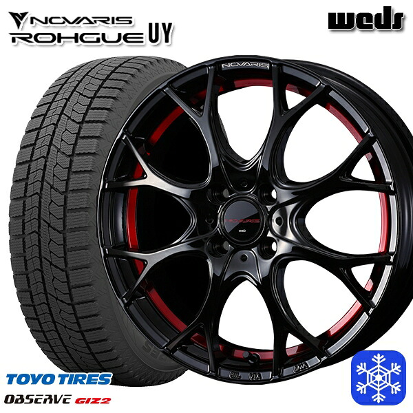 165/55R15 N-BOX タント 2025年製 トーヨー オブザーブ ギズ2 Weds ウェッズ ノヴァリス ローグ UY 15インチ 4.5J 4H100 スタッドレスタイヤホイール4本セット|格安タイヤホイールジャストパーツ