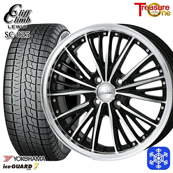 165/55R14 モコ ルークス 数量限定 2022年製 ヨコハマ アイスガード7 IG70 トレジャーワン クリフクライムルイス SC025 14インチ 4.5J 4H100 送料無料 冬タイヤホイール4本セット