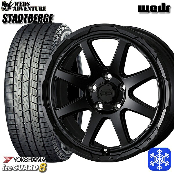 225/60R17 アルファード ヴェルファイア 2025年製 ヨコハマ アイスガード8 IG80 Weds ウェッズ スタッドベルグ MB 17インチ 7.0J 5H114.3 送料無料 冬タイヤホイール4本セット