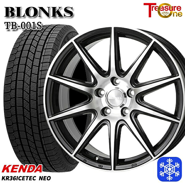 235/55R18 RAV4 NX 2021～2023年製 ケンダ アイステックネオ KR36 トレジャーワン ブロンクス TB001S BP 18インチ 8.0J 5H114.3 送料無料 冬タイヤホイール4本セット