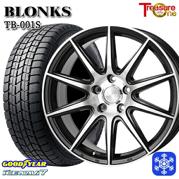 195/65R15 ノア ヴォクシー 2024～2025年製 グッドイヤー アイスナビ7 NAVI7 トレジャーワン ブロンクス TB001S BP 15インチ 6.0J 5H114.3 送料無料 冬タイヤホイール4本セット