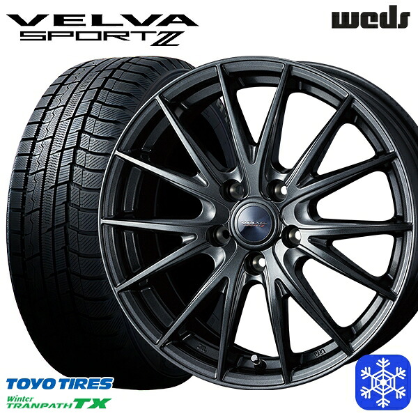 195/60R16 セレナ ステップワゴン 2022～2023年製 トーヨー ウィンター トランパス TX Weds ウェッズ ヴェルヴァスポルト2 16インチ 6.5J 5H114.3 送料無料 冬タイヤホイール4本セット