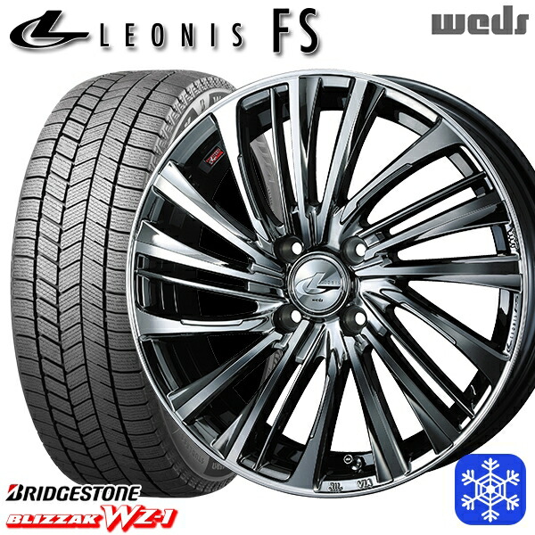 175/60R16 アクア クロスビー 2025年製 ブリヂストン ブリザック WZ1 Weds ウェッズ レオニス FS BMCMC 16インチ 6.0J 4H100 送料無料 冬タイヤホイール4本セット 106,950円