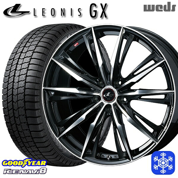 185/60R15 シエンタ（170系） 2024～2025年製 グッドイヤー アイスナビ8 NAVI8 Weds ウェッズ レオニス GX PBMC 15インチ 6.0J 5H100 送料無料 冬タイヤホイール4本セット