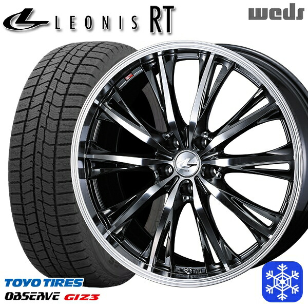 225/60R17 インプレッサ フォレスター 2024~2025年製 トーヨー オブザーブ ギズ3 Weds ウェッズ レオニス RT BMCMC 17インチ 7.0J 5H100 スタッドレスタイヤホイール4本セット|格安タイヤホイールジャストパーツ