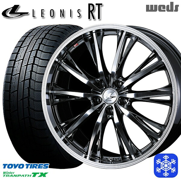 215/50R18 ヤリスクロス ジューク 2023年製 トーヨー ウィンタートランパス TX Weds ウェッズ レオニス RT BMCMC 18インチ 7.0J 5H114.3 スタッドレスタイヤホイール4本セット｜格安タイヤホイールジャストパーツ