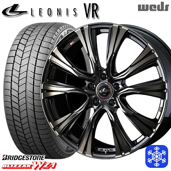 215/70R16 100Q デリカD5 2025年製 ブリヂストン ブリザック WZ1 Weds ウェッズ レオニス VR PBMC/TI 16インチ 6.5J 5H114.3 114.3 送料無料 冬タイヤホイール4本セット