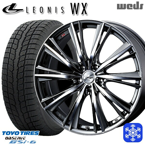225/65R17 ハリアー RAV4 2022～2023年製 トーヨー オブザーブ GSi-6 Weds ウェッズ レオニス WX BMCMC 17インチ 7.0J 5H114.3 送料無料 冬タイヤホイール4本セット
