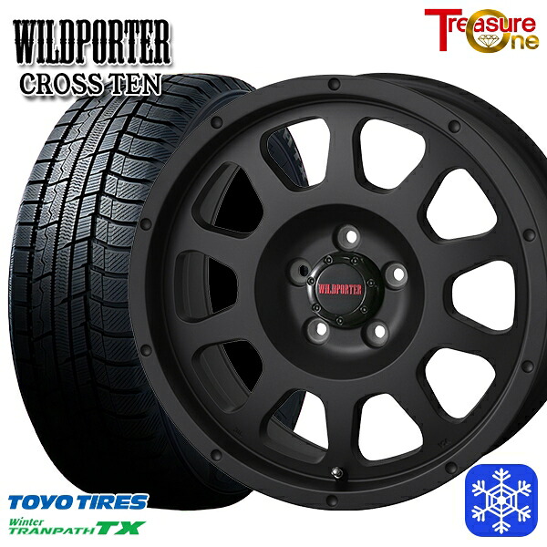 205/60R16 エスティマ マツダ3 2024～2025年製 トーヨー ウィンタートランパス TX トレジャーワン ワイルドポータークロステン MB 16インチ 7.0J 5H114.3 送料無料 冬タイヤホイール4本セット
