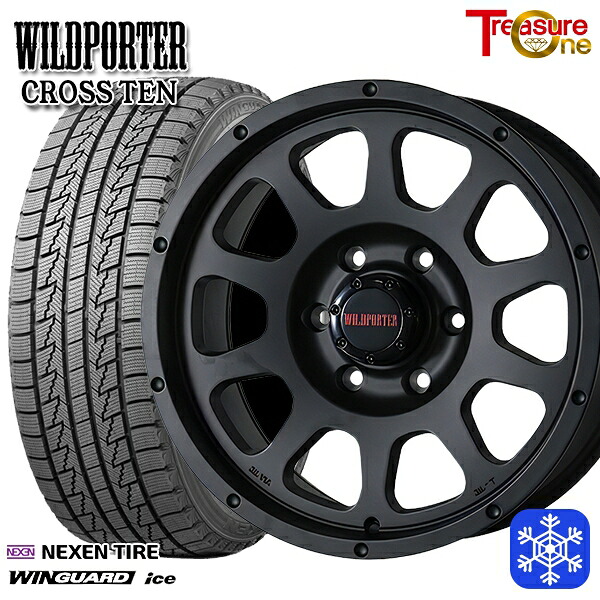 215/65R16 98Q ハイエース ※車検非対応 2024～2025年製 ネクセン ウィンガードアイス トレジャーワン ワイルドポータークロステン MB 16インチ 6.5J 6H139.7 スタッドレスタイヤホイール4本セット｜格安タイヤホイールジャストパーツ