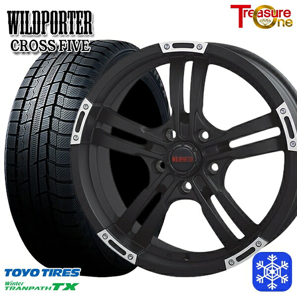 215/70R16 100Q デリカD5 2025年製 トーヨー ウィンタートランパス TX トレジャーワン ワイルドポータークロスファイブ MBP 16インチ 7.0J 5H114.3 スタッドレスタイヤホイール4本セット|格安タイヤホイールジャストパーツ