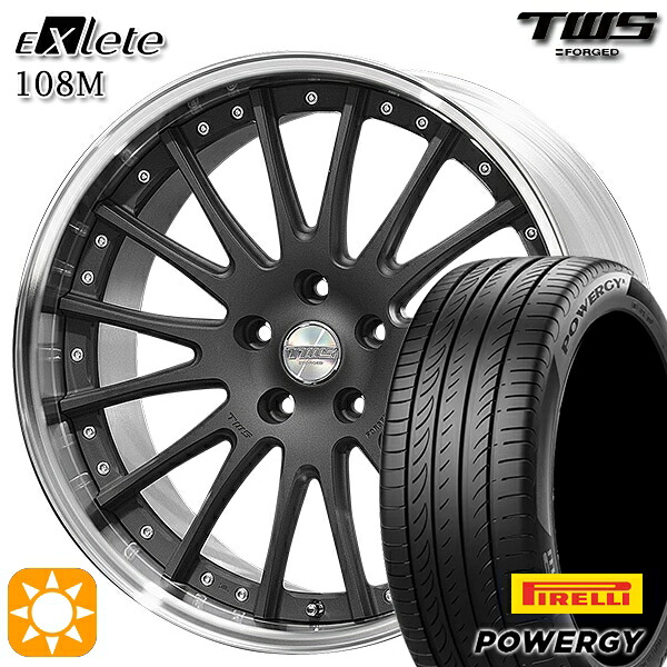 【取付対象】BMW X1 F48 225/45R19 96W XL ピレリ パワジー TWS EXlete 108M フラットショットブラック 19インチ 8.0J 5H112 サマータイヤホイールセット ｜格安タイヤホイールジャストパーツ