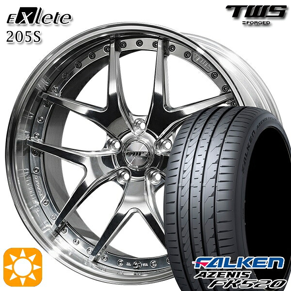 【取付対象】アウディ A6/A7(F2) 245/45R19 102Y XL ファルケン アゼニス FK520 TWS EXlete 205S 3Dバフ 19インチ 8.0J 5H112 サマータイヤホイールセット ｜格安タイヤホイールジャストパーツ