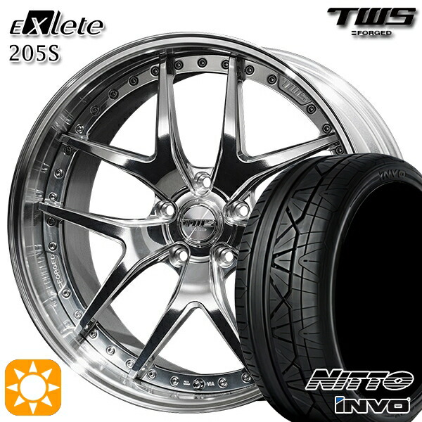 【取付対象】BMW F06/F12/F13 F) 245/35R20 95W XL R) 275/30R20 97W XL ニットー インヴォ INVO TWS EXlete 205S 3Dバフ 20インチ 8.5J 9.5J 5H120 サマータイヤホイールセット