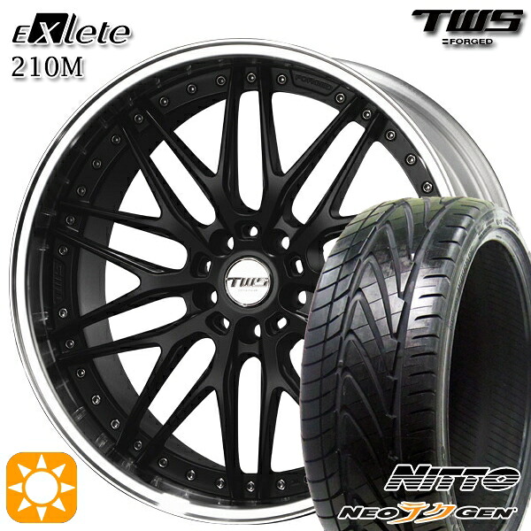 【取付対象】アウディ S4/A4 245/30R20 90W XL ニットー NEOテクGEN TWS EXlete 210M フラットブラック 20インチ 8.5J 5H112 サマータイヤホイールセット 344,453円