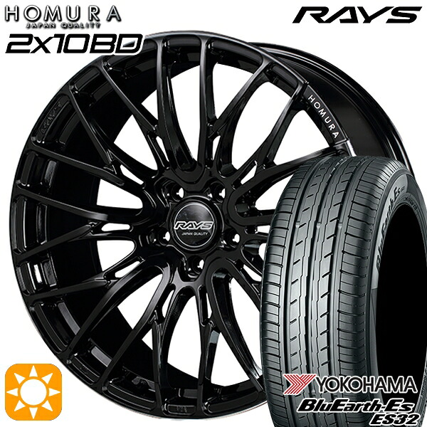 【取付対象】20アルファード 245/40R19 94W ヨコハマ ブルーアース ES32 RAYS 2X10 BD B9J 19インチ 8.0J 5H114.3 サマータイヤホイールセット