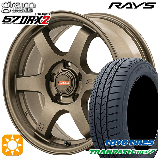 【取付対象】215/60R16 95H トーヨー トランパス mp7 RAYS グラムライツ 57DR-X2 Z2 16インチ 7.0J 5H114.3 サマータイヤホイールセット