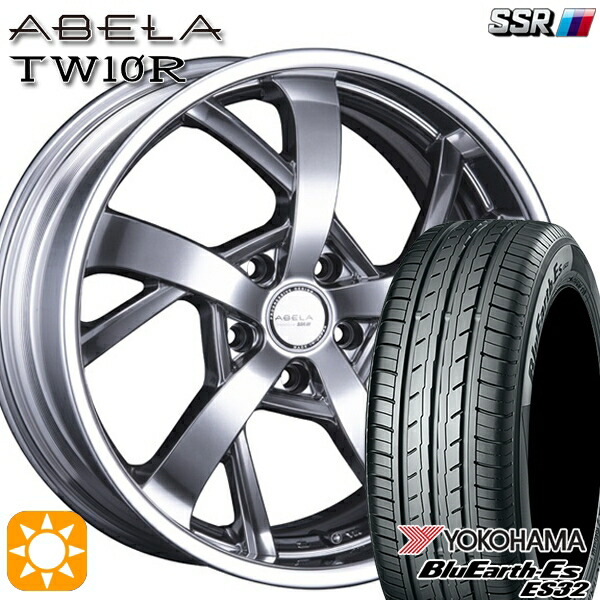 【取付対象】225/35R19 84W ヨコハマ ブルーアース ES32 SSR アーベラ TW10R チタンシルバー 19インチ 7.5J 5H114.3 サマータイヤホイールセット 205,500円