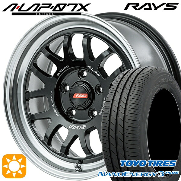 【取付対象】215/60R16 95H トーヨー ナノエナジー3プラス RAYS A-LAP 07X BD 16インチ 7.0J 5H114.3 サマータイヤホイールセット ｜格安タイヤホイールジャストパーツ