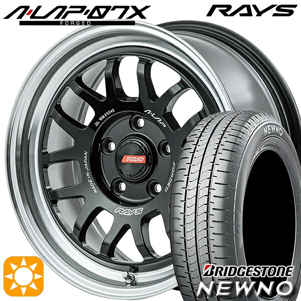 【取付対象】215/60R16 95H ブリヂストン ニューノ RAYS A-LAP 07X BD 16インチ 7.0J 5H114.3 サマータイヤホイールセット |格安タイヤホイールジャストパーツ