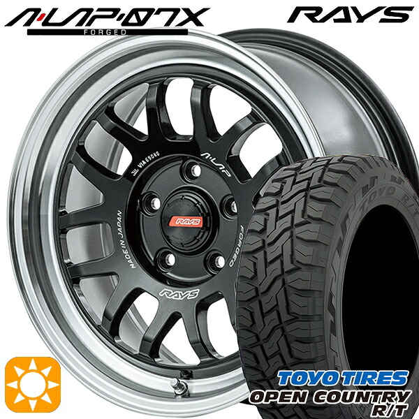 【取付対象】215/70R16 100Q トーヨー オープンカントリー R/T RAYS A-LAP 07X BD 16インチ 7.0J 5H114.3 サマータイヤホイールセット ｜格安タイヤホイールジャストパーツ