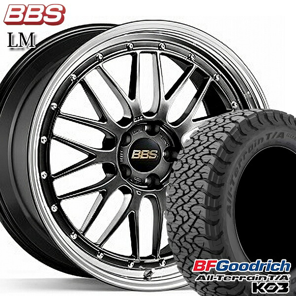 【取付対象】225/65R17 107/103S RBL BFグッドリッチ オールテレーン T/A KO3 BBS LM DB-BKBD 17インチ 7.5J 5H114.3 サマータイヤホイールセット ｜格安タイヤホイールジャストパーツ