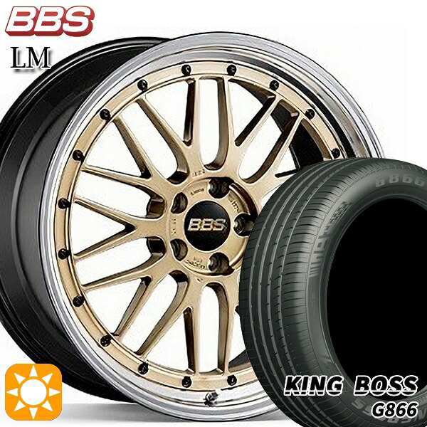 【取付対象】アルファード ヴェルファイア 235/50R18 101W XL キングボス G866 BBS LM GL-BKBD 18インチ 8.0J 5H114.3 サマータイヤホイールセット |格安タイヤホイールジャストパーツ
