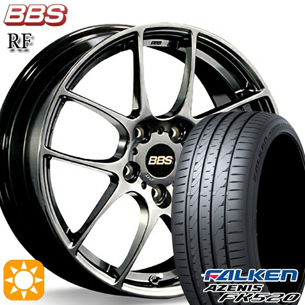 【取付対象】C-HR ヴェゼル 225/50R18 99W XL ファルケン アゼニス FK520 BBS RF ダイヤモンドブラック(DB) 18インチ 7.5J 5H114.3 サマータイヤホイールセット |格安タイヤホイールジャストパーツ