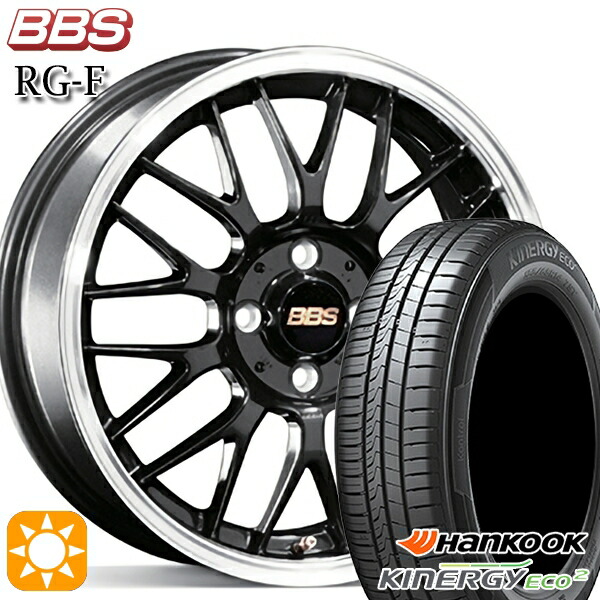 【取付対象】185/65R15 88T ハンコック KlnERGy ECO2 K435 BBS RG-F ブルーブラックダイヤカット（BBD） 15インチ 6.0J 4H100 サマータイヤホイールセット ｜格安タイヤホイールジャストパーツ 147,410円
